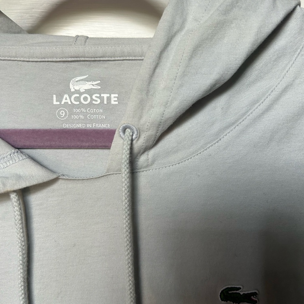 Lacoste Black, Gray, and Cream Hoodies - Picture 7 of 13